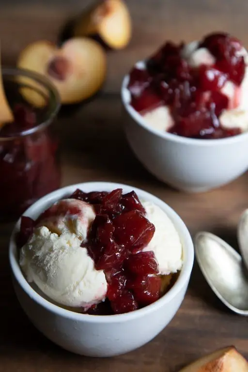 Cherry Plum Sauce for Ice Cream