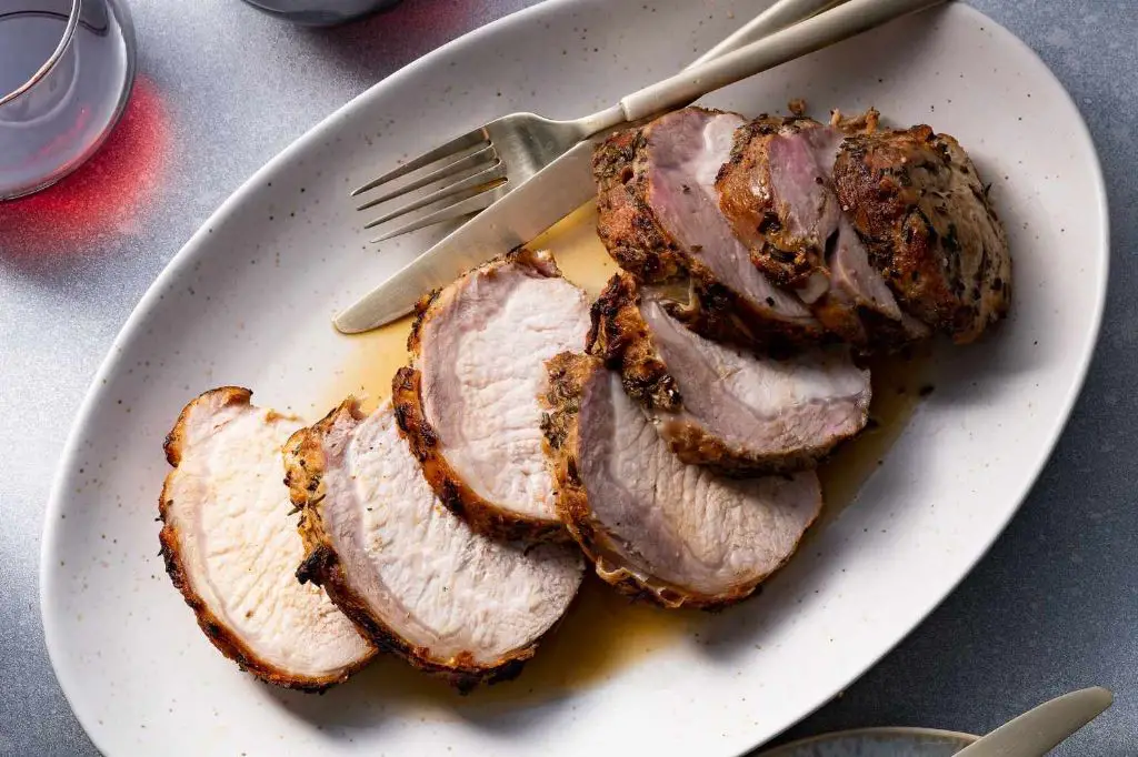 Cherry Plum and Rosemary Pork Roast