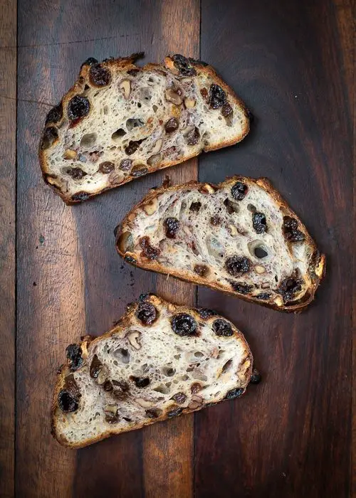 Cherry Plum and Walnut Bread