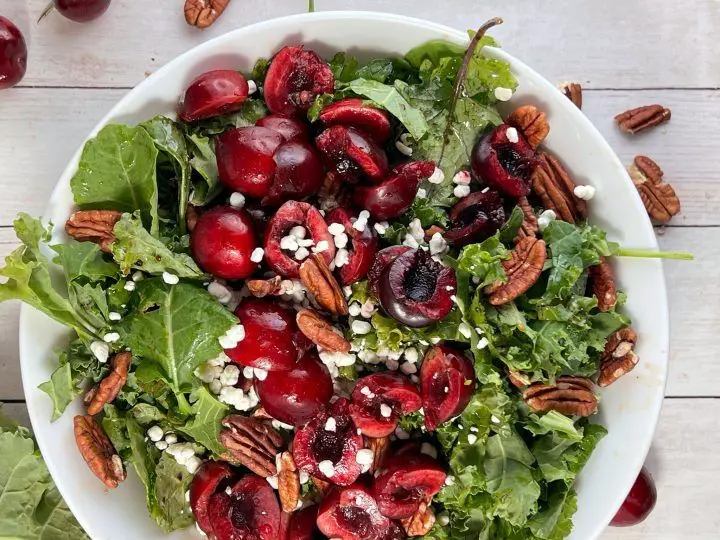Cherry Salad with Goat Cheese