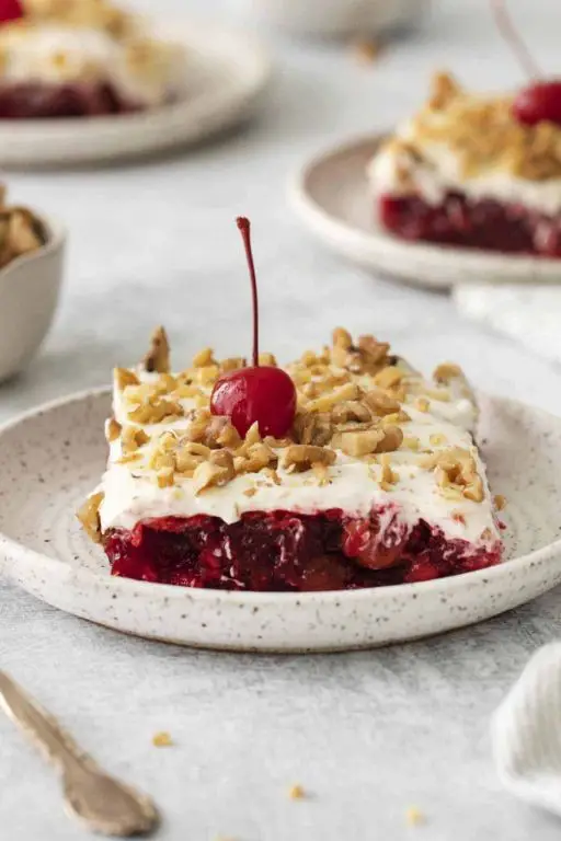 Cherry Vanilla Philadelphia Cream Cheese Jello Parfait
