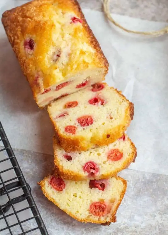 Cherry and Almond Tea Bread