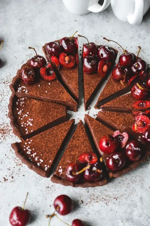 Cherry and Dark Chocolate Tart