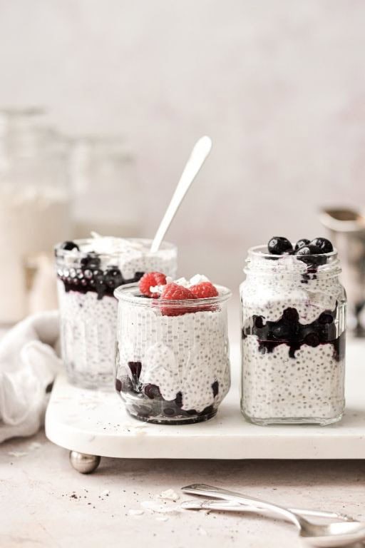 Chia Seed Ice Cream with Coconut Milk