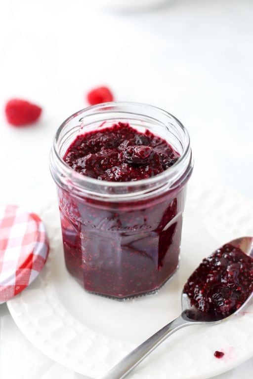 Chia Seed Jam with Mixed Fruits