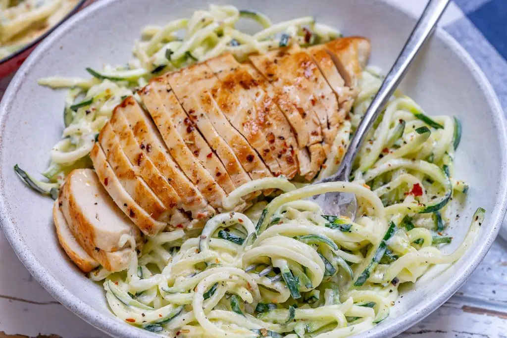 Chicken Alfredo Zoodles