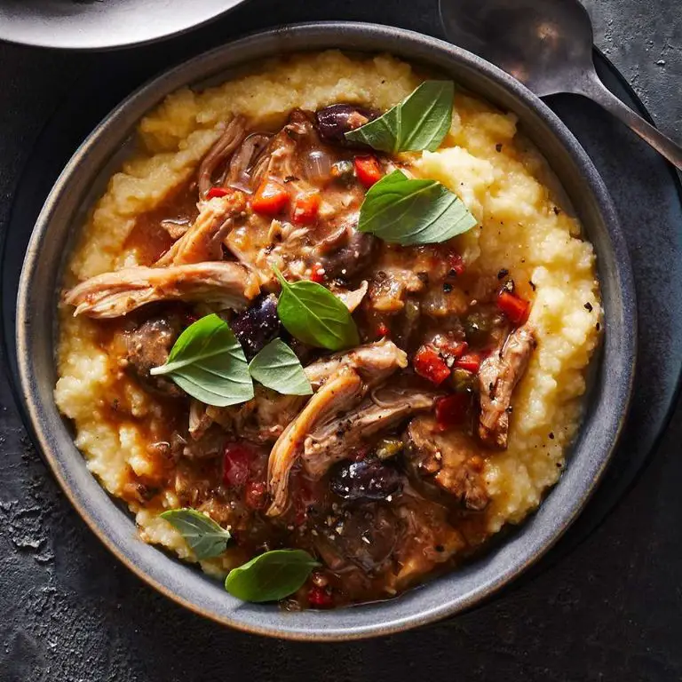 Chicken Cacciatore with Polenta