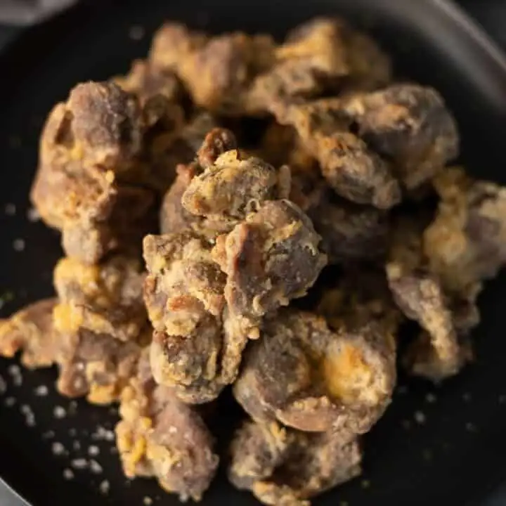 Chicken Gizzards Fried in Tallow