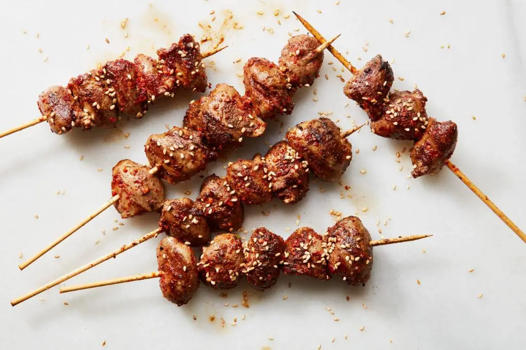 Chicken Heart Skewers with Smoked Paprika