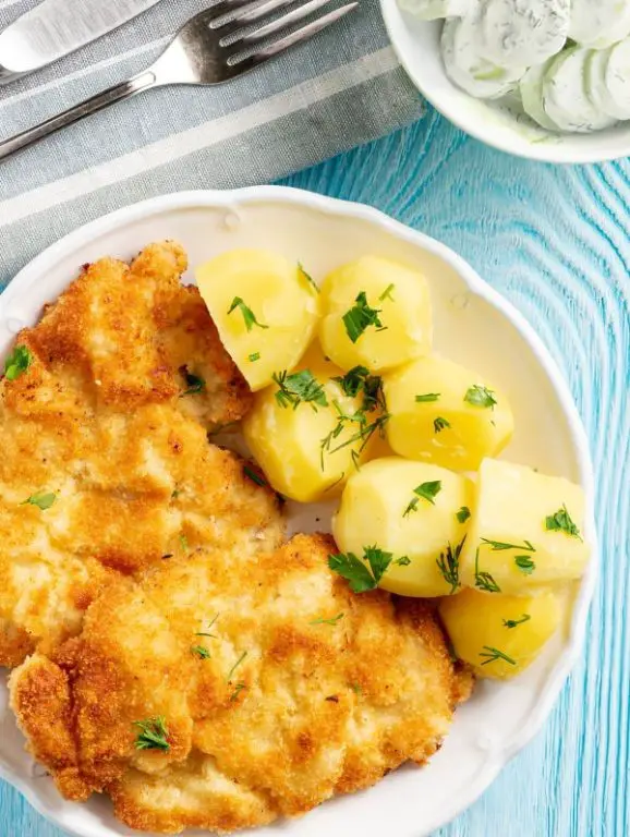 Chicken Kotlet Schabowy Polish Style