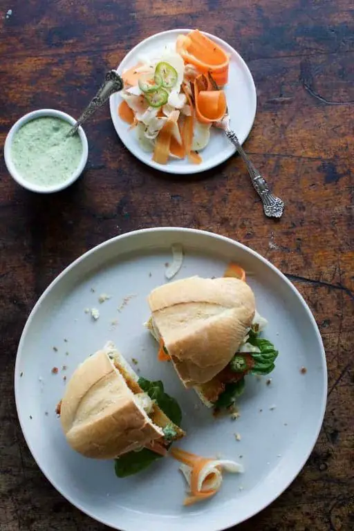 Chicken Milanese Sandwich with Basil Mayo