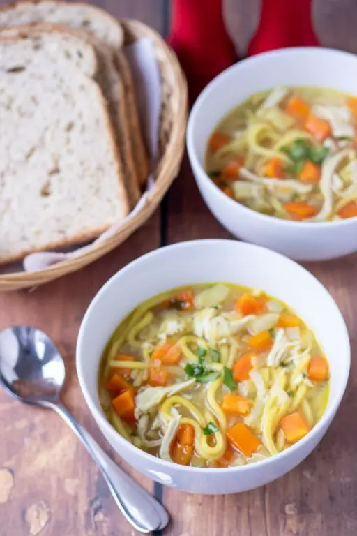 Chicken Noodle Soup with Leftover Chicken