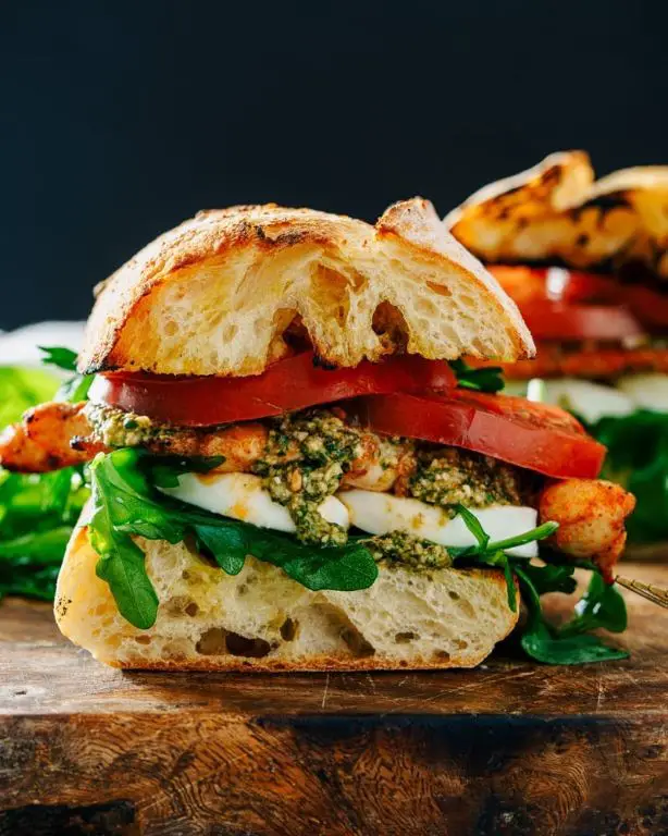 Chicken Pesto Ciabatta Sandwich