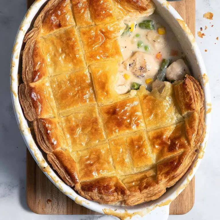 Chicken Pot Pie with Flaky Pastry Crust