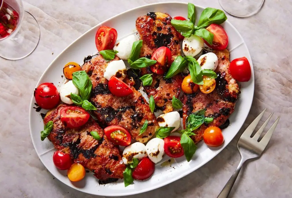 Chicken Saltimbocca with Caprese Salad
