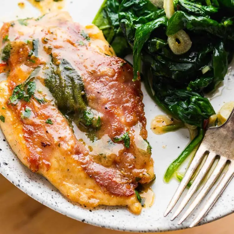 Chicken Saltimbocca with Garlic Butter