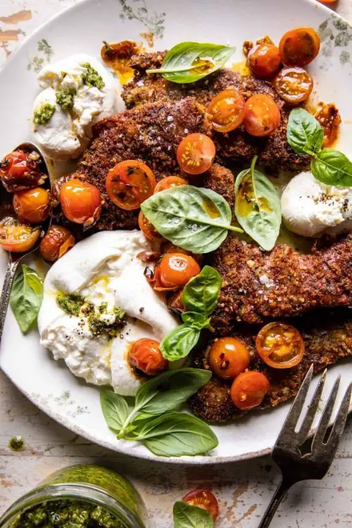 Chicken Saltimbocca with Pesto Drizzle