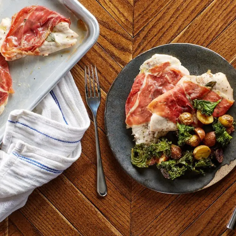 Chicken Saltimbocca with Roasted Vegetables