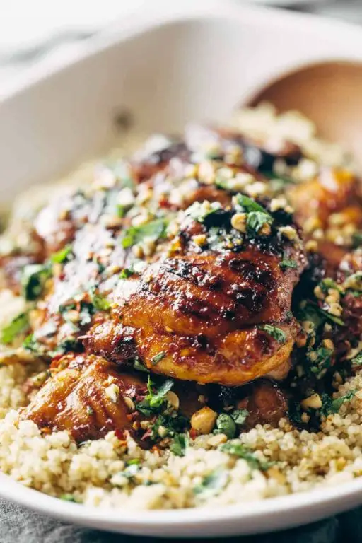Chicken Thighs with Quinoa Salad