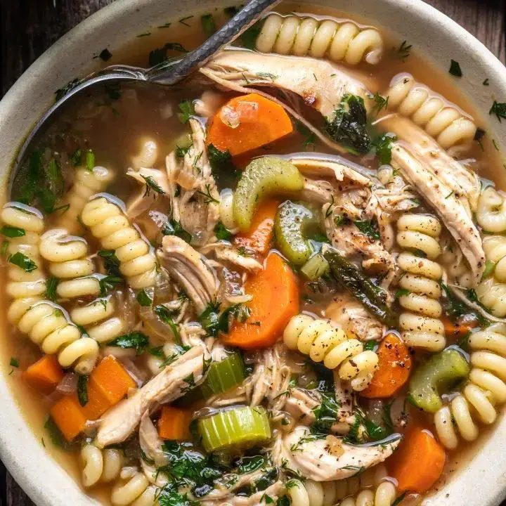 Chicken Vermicelli Soup with Herbs