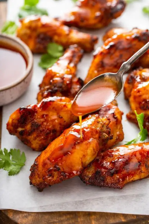 Chicken Wings with Hot Sauce and Butter Glaze