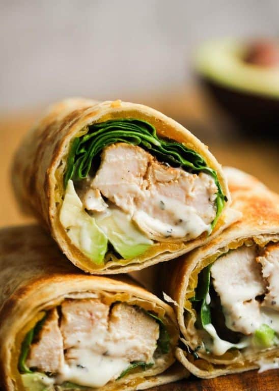 Chicken and Avocado Wraps