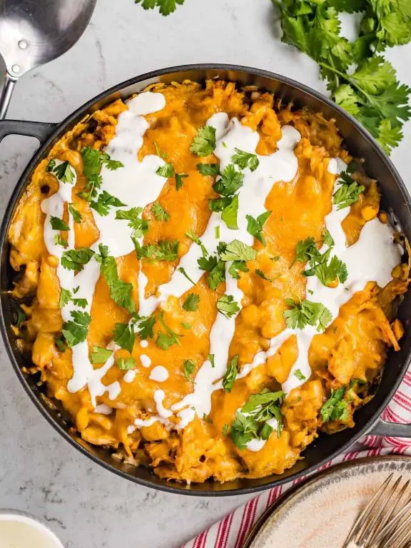 Chicken and Rice Tamale Pie with Cornbread Crust