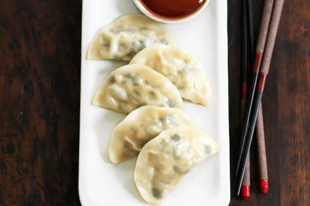 Chicken and Spinach Dumplings