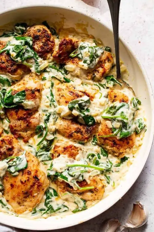Chicken and Spinach Skillet