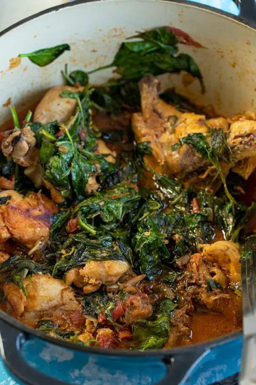 Chicken and Spinach Stew