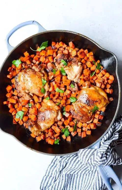 Chicken and Sweet Potato Skillet