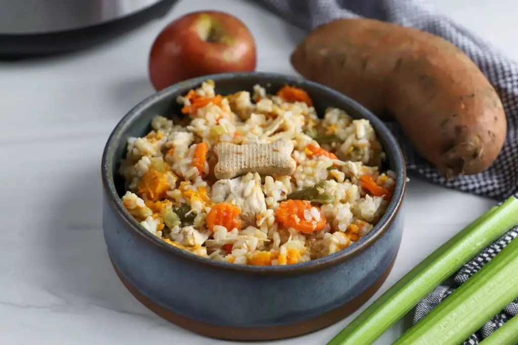 Chicken and Sweet Potato Stew for Dogs