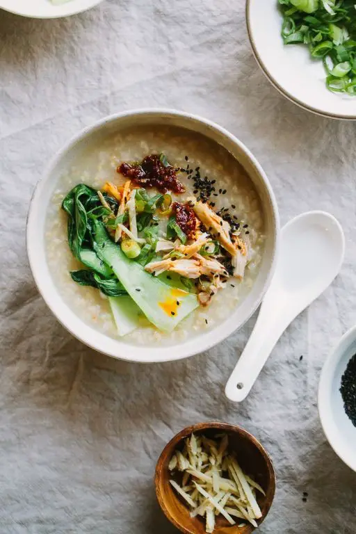 Chicken and Vegetable Rice Porridge