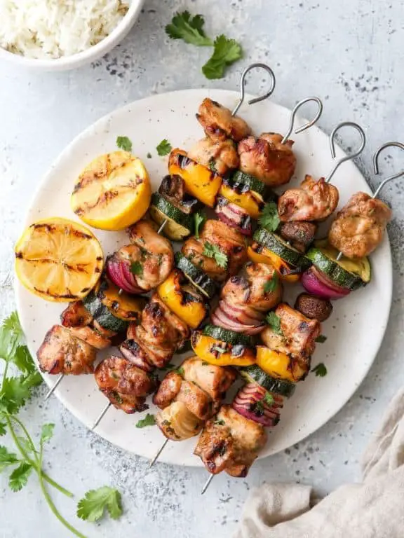 Chicken and Veggie Skewers