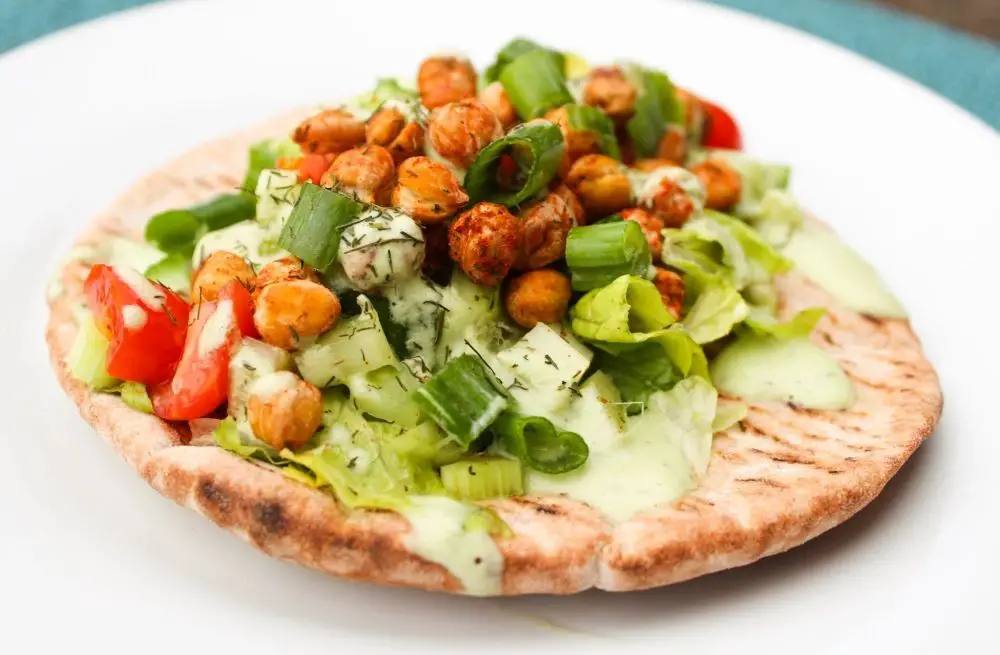 Chickpea, Cucumber, and Tzatziki Wrap