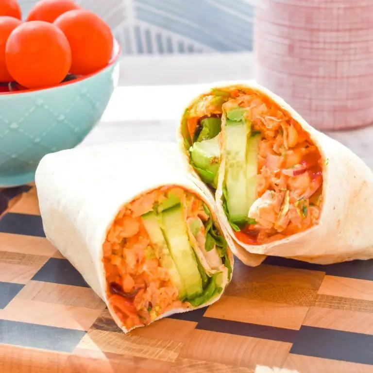 Chickpea and Sriracha Mayo Wrap