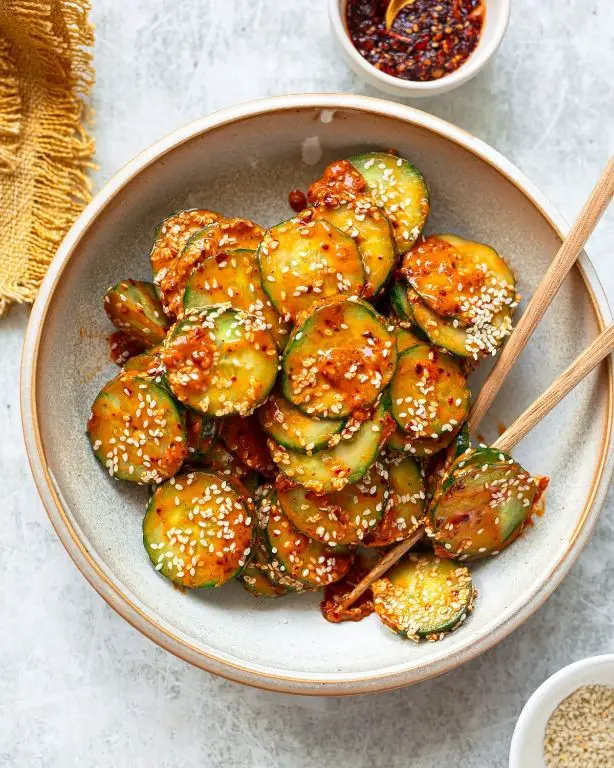 Chili Crisp Cucumber Salad
