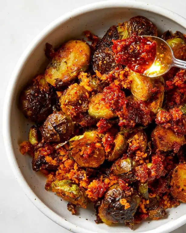 Chili Crisp Roasted Vegetables