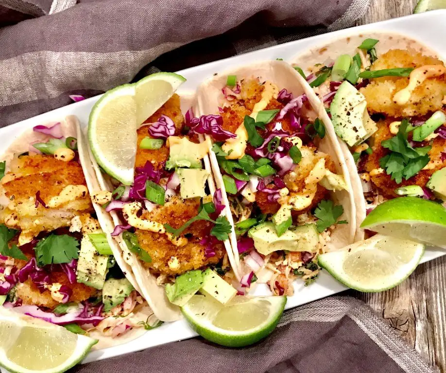 Chili Crisp Shrimp Tacos