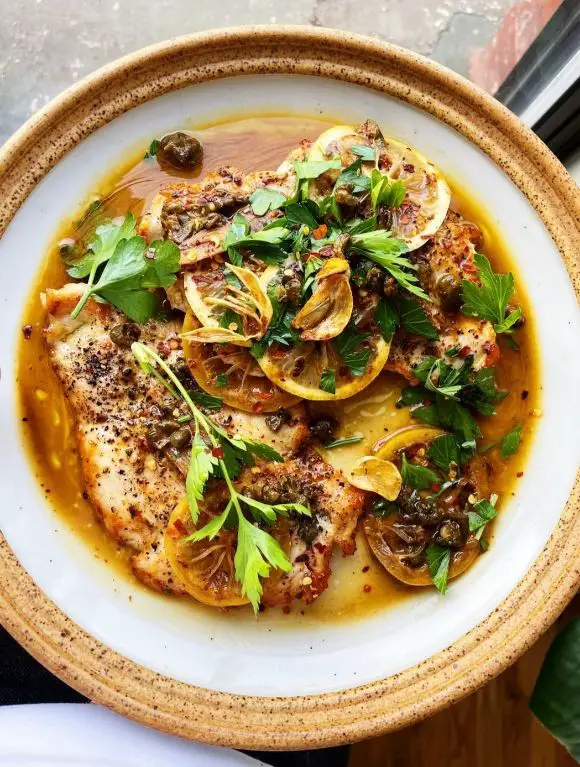Chili Flake Chicken Piccata