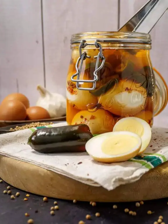 Chili Lime Pickled Eggs