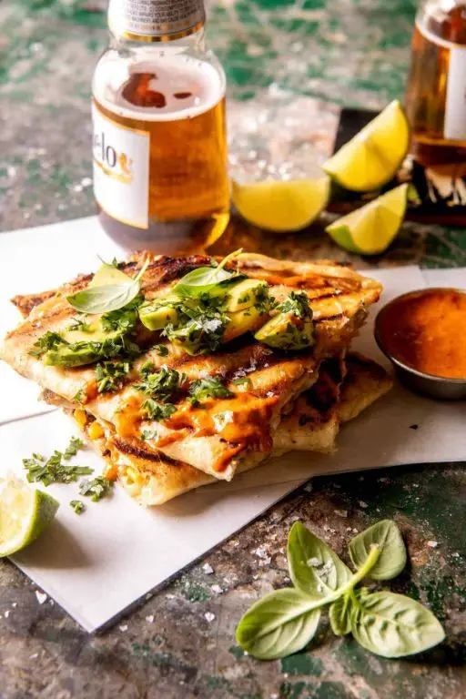 Chili Lime Shredded Chicken Quesadillas