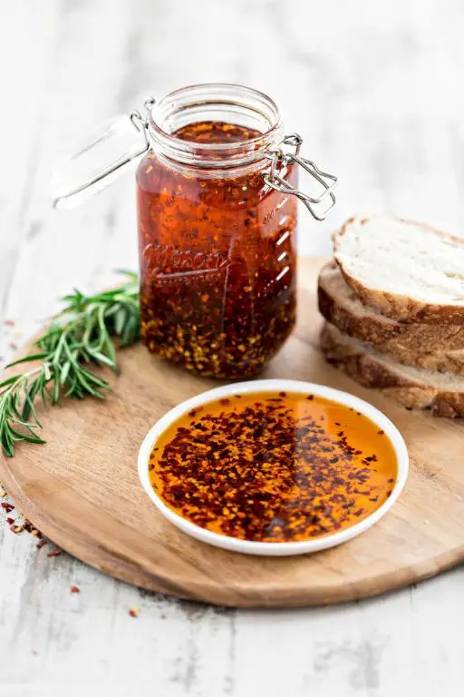 Chili Oil with Roasted Garlic and Rosemary