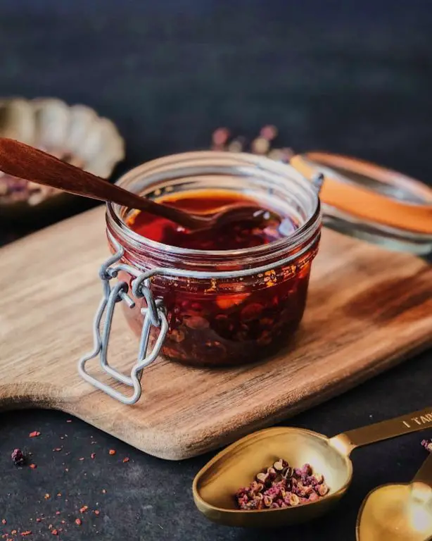 Chili Oil with Szechuan Peppercorns for Numbing Heat