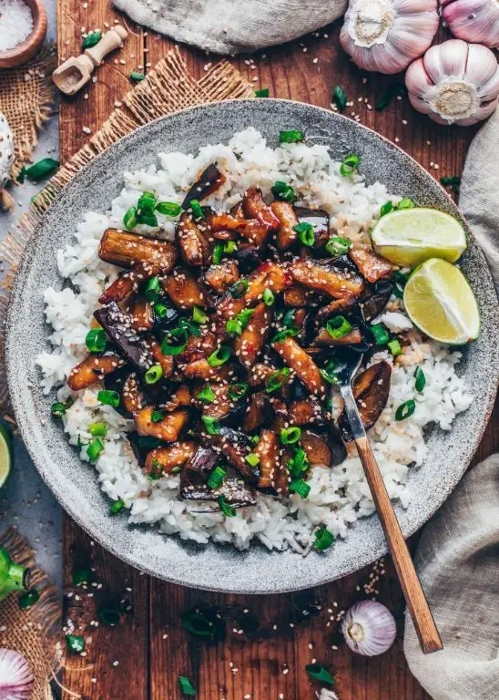 Chinese Eggplant in Chili Garlic Sauce