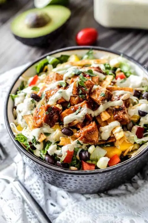Chipotle Chicken Salad with Avocado Dressing