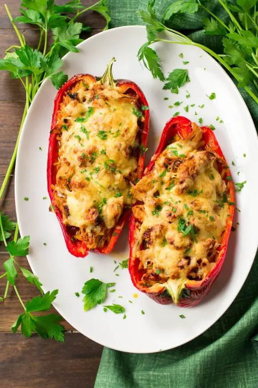 Chipotle Chicken Stuffed Peppers