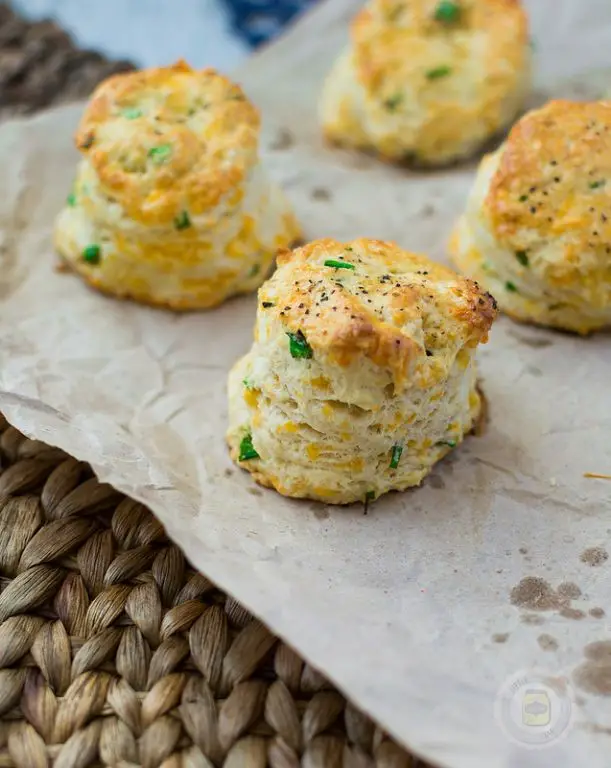Chive and Cheddar Scones