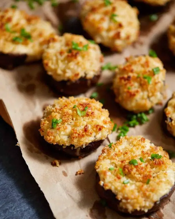 Chive and Cream Cheese Stuffed Mushrooms