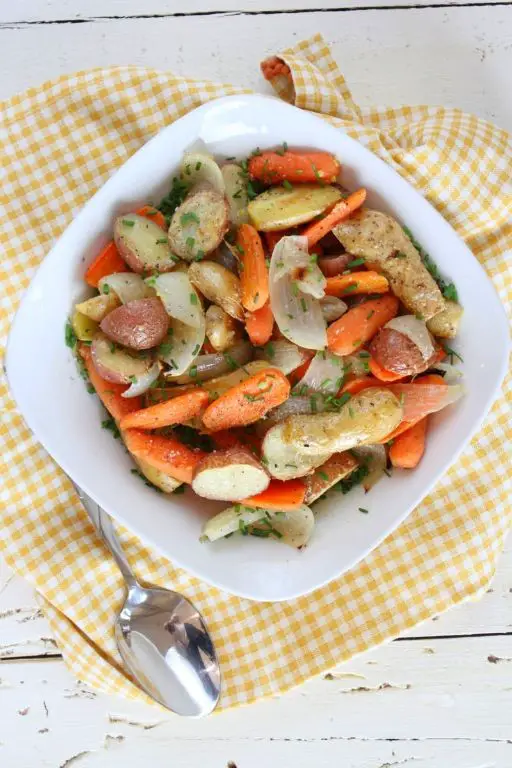 Chive and Garlic Roasted Vegetables
